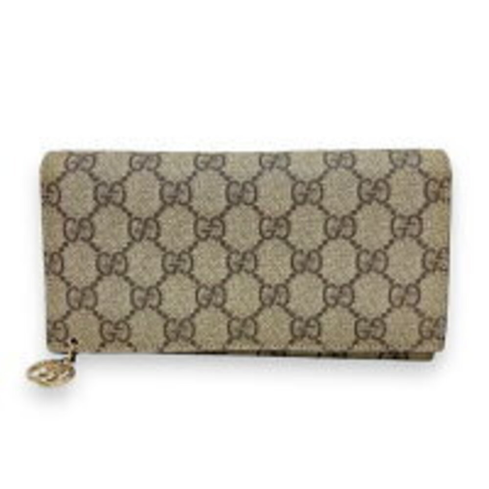 Gucci Interlocking Gg Pattern Bifold Long Wallet … - image 1